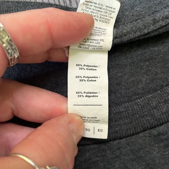 Unisex Anvil Gray Short Sleeve Tee with Bold “Feminist” Graphic - Picture 4 of 6